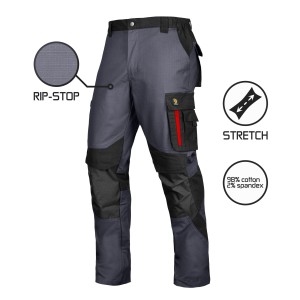 Spodnie do pasa Ultratech Grey RIP-STOP STRETCH